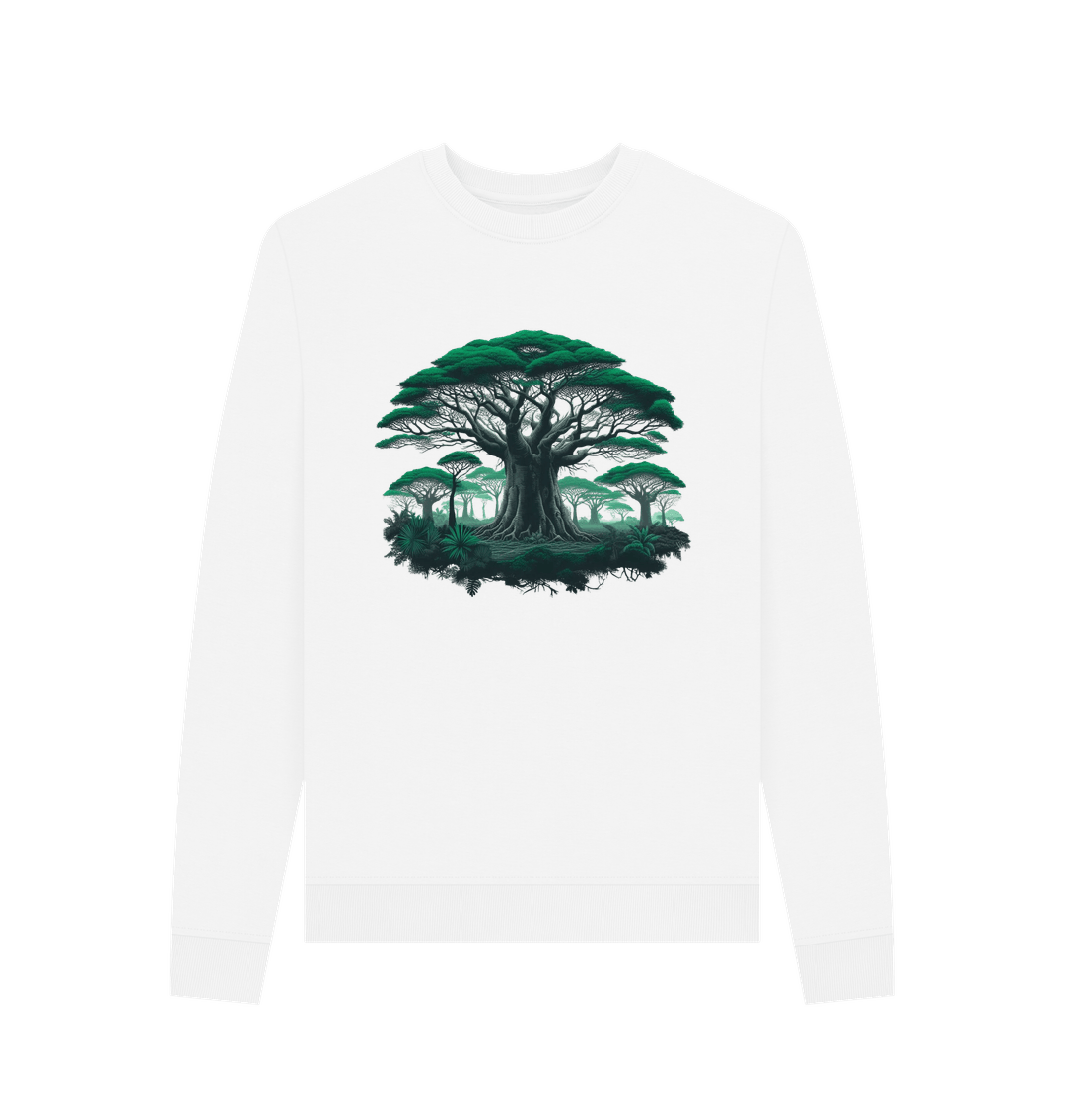 White Printed Sweater