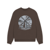 Windmill Women's Oversized Fit Organic Sweatshirt - Chocolate