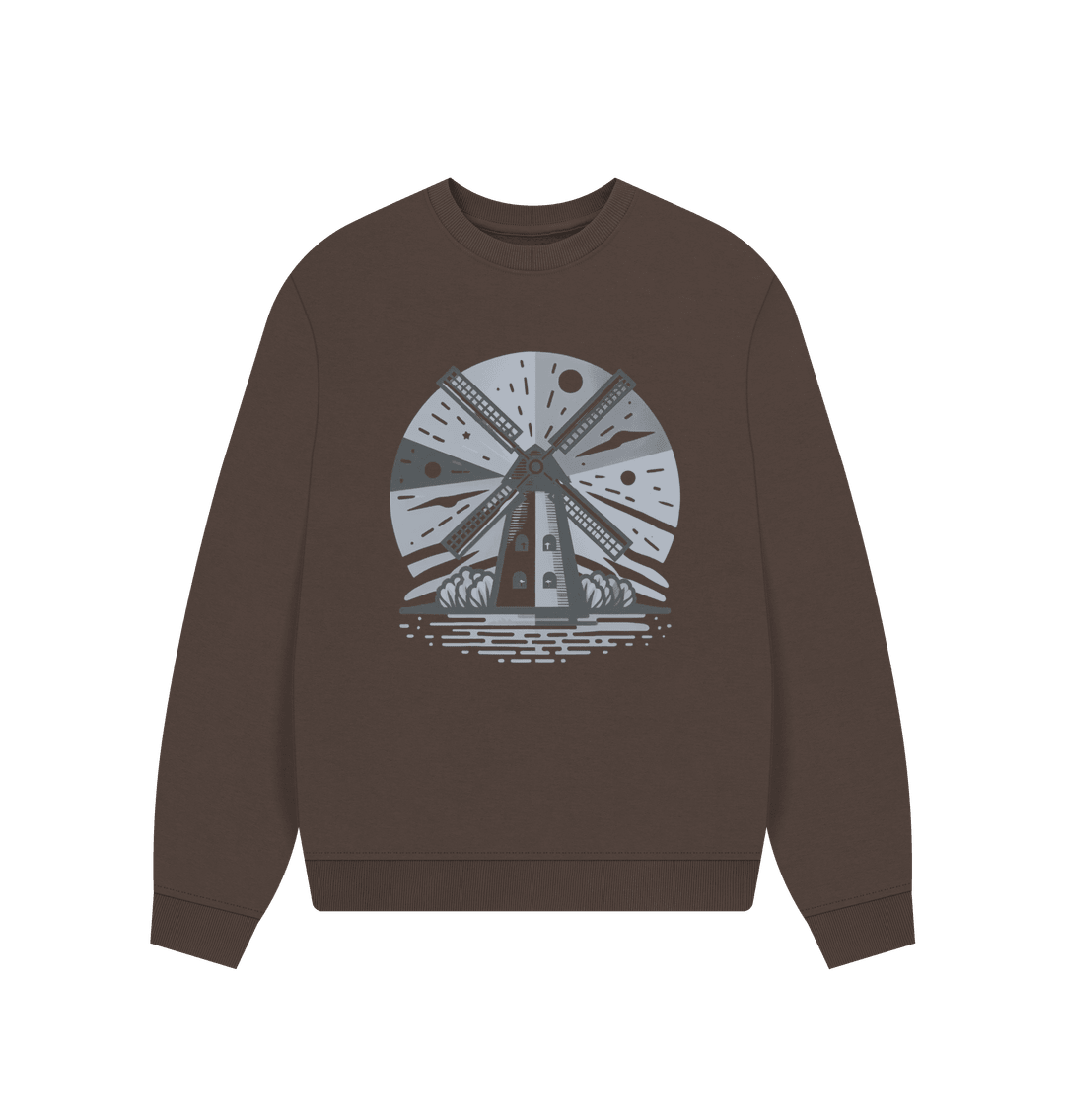 Windmill Women's Oversized Fit Organic Sweatshirt - Loom & Sprout