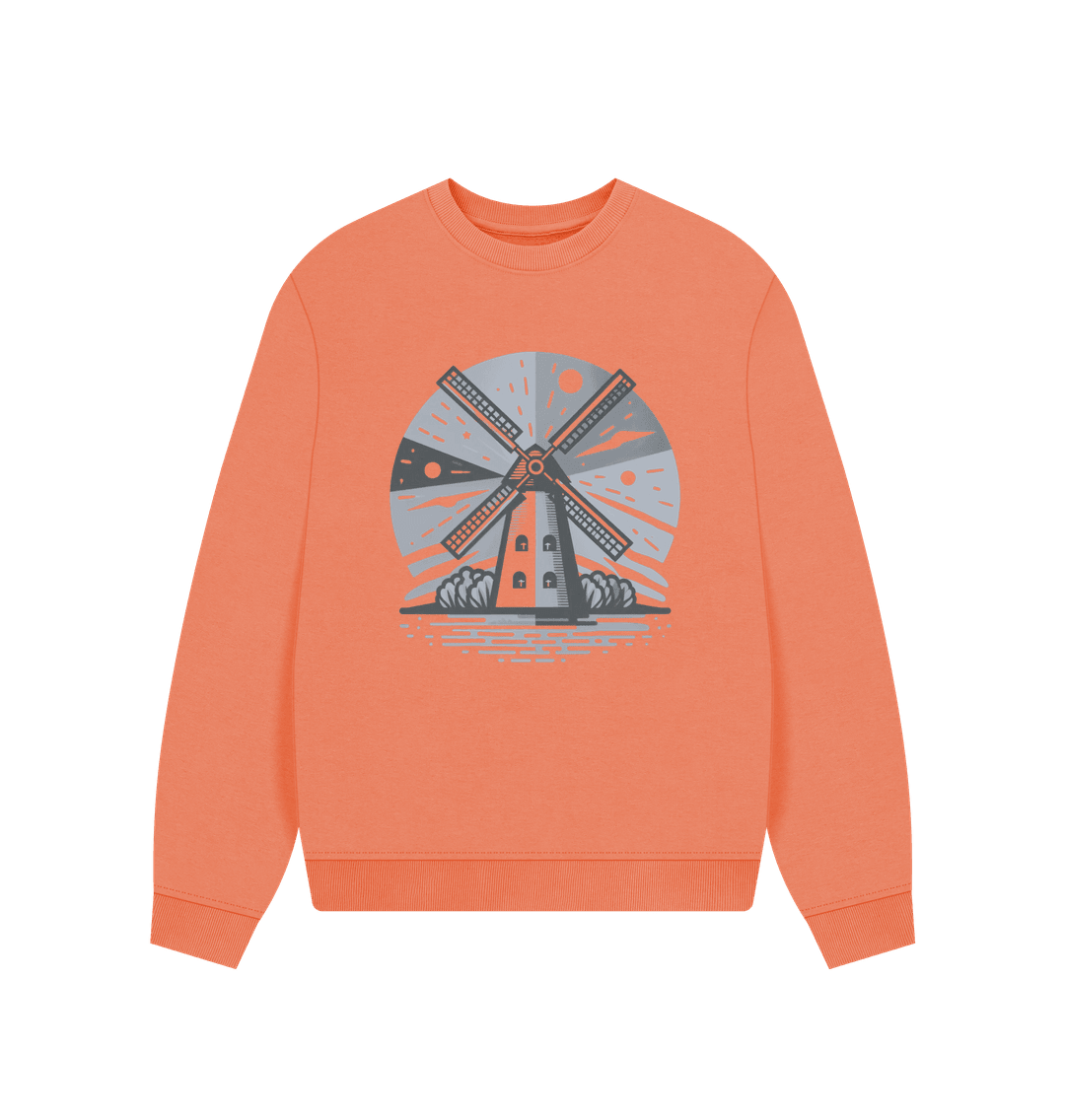 Windmill Women's Oversized Fit Organic Sweatshirt - Loom & Sprout