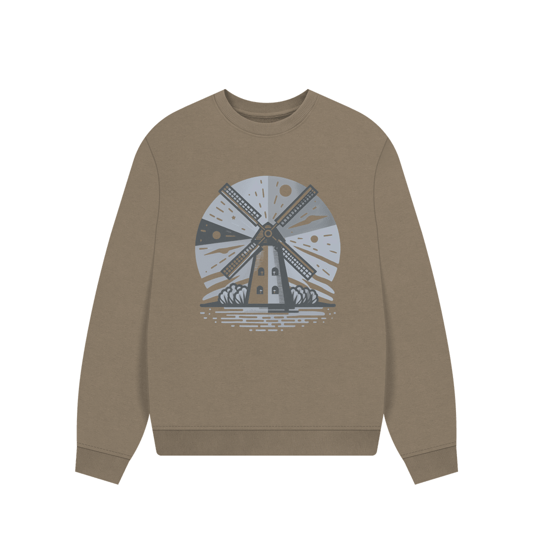 Windmill Women's Oversized Fit Organic Sweatshirt - Loom & Sprout