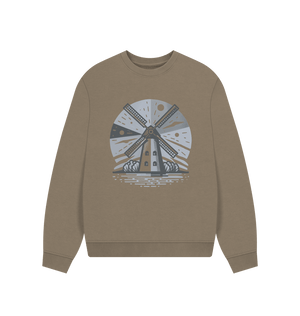 Windmill Women's Oversized Fit Organic Sweatshirt - Loom & Sprout