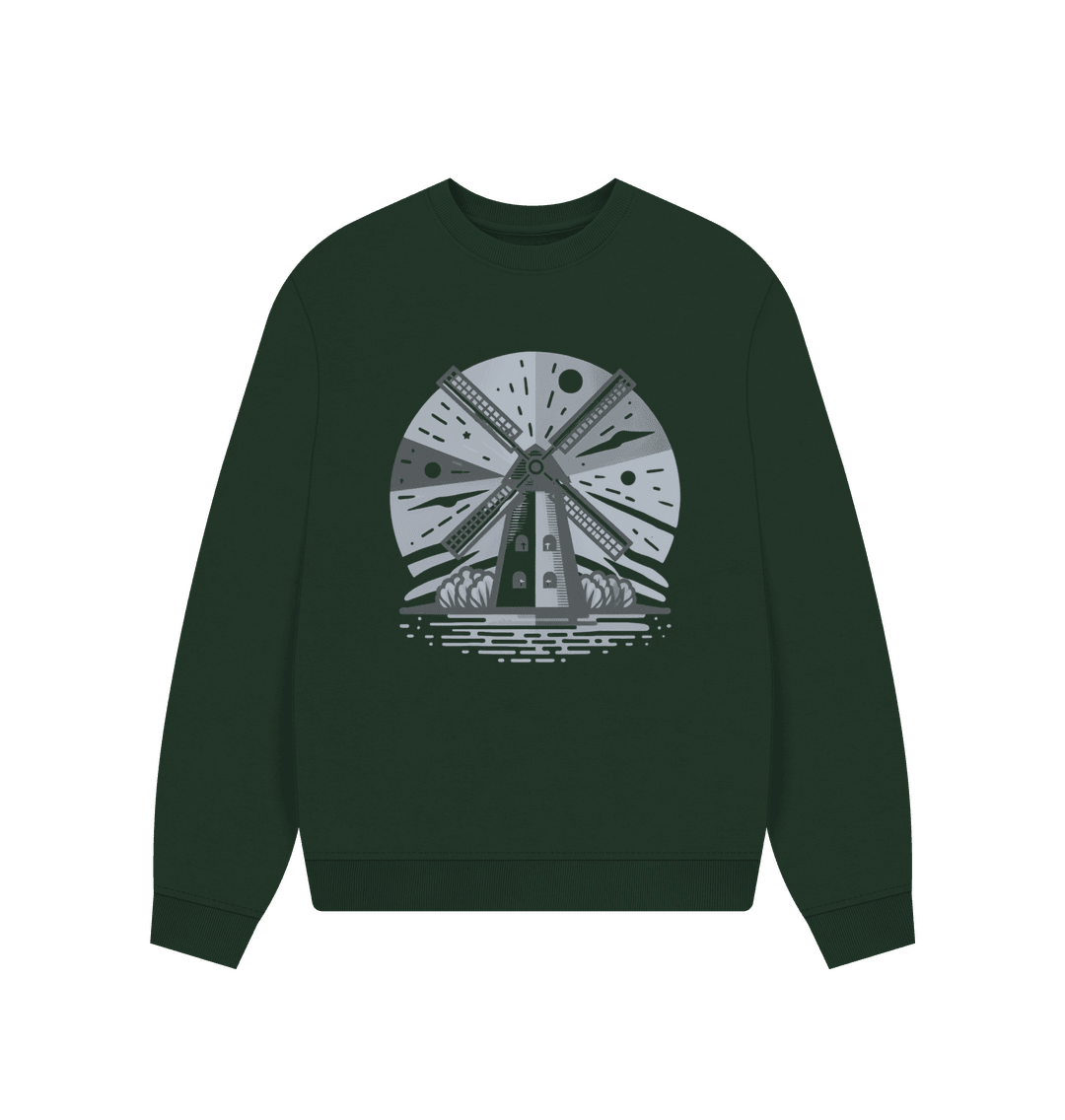Windmill Women's Oversized Fit Organic Sweatshirt - Loom & Sprout