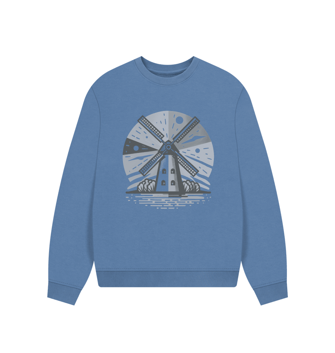 Windmill Women's Oversized Fit Organic Sweatshirt - Loom & Sprout