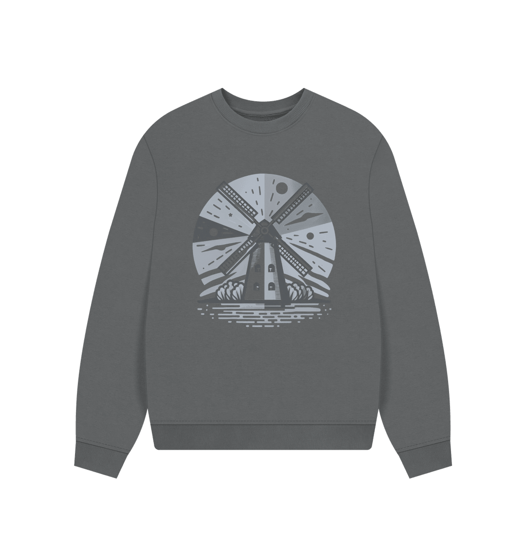 Windmill Women's Oversized Fit Organic Sweatshirt - Loom & Sprout