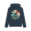 Windmill Women's Pullover Organic Hoodie - Navy Blue