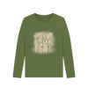 Winter Stems Women's Long Sleeve Organic T-Shirt - Khaki