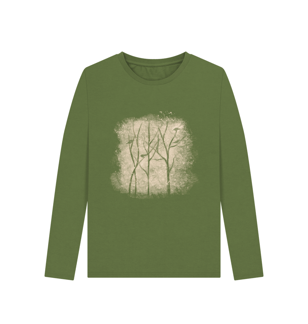 Winter Stems Women's Long Sleeve Organic T-Shirt - Loom & Sprout