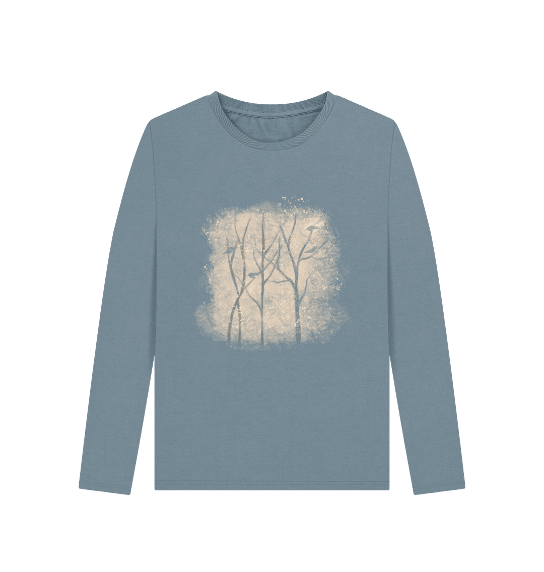 Winter Stems Women's Long Sleeve Organic T-Shirt - Loom & Sprout
