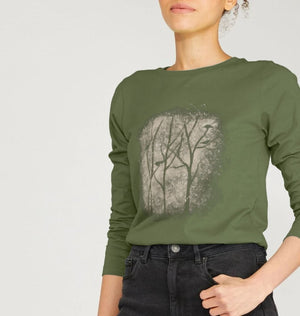 Winter Stems Women's Long Sleeve Organic T-Shirt - Loom & Sprout