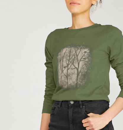 Winter Stems Women's Long Sleeve Organic T-Shirt - Loom & Sprout
