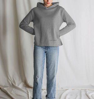 Women's relaxed fit hoodie by Loom and Sprout, featuring a soft, lightweight fabric with a Seasons Leaves design.