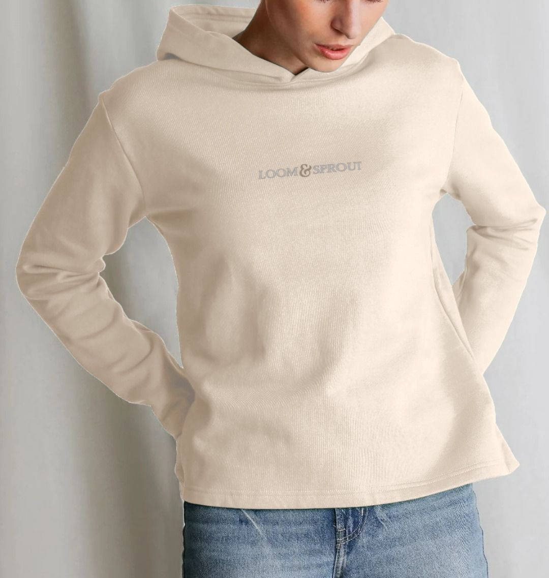 Women's stronger than ever relaxed fit hoodie in soft cotton blend, designed for comfort and casual wear.