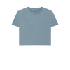 Women's Boxy Fit Organic T-Shirts - Stone Blue