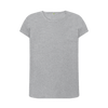Women's Crew Neck Organic T-Shirts - Athletic Grey
