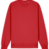 Women’s Pullover Natural Sweatshirt | Organic, Regular Fit - Red
