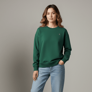 Women’s Pullover Natural Sweatshirt | Organic, Regular Fit - Loom & Sprout