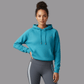 Women’s Pullover Ocean Blue Hoodie | Organic, Regular Fit - Loom & Sprout