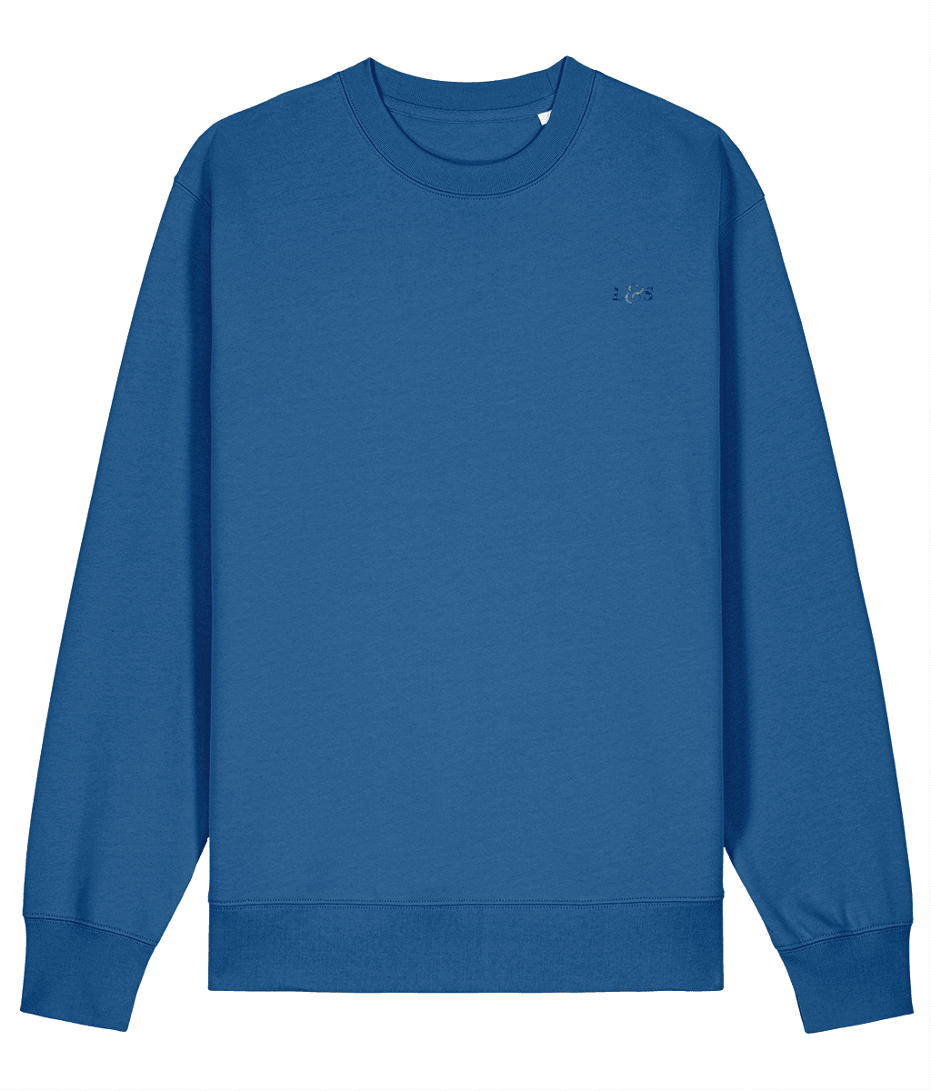 Women’s Pullover Ocean Blue Sweatshirt | Organic, Regular Fit - Loom & Sprout