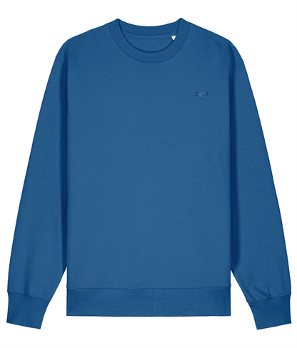 Women’s Pullover Ocean Blue Sweatshirt | Organic, Regular Fit - Loom & Sprout