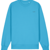 Women’s Pullover Ocean Blue Sweatshirt | Organic, Regular Fit - Aqua Blue