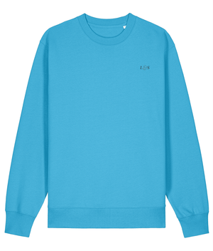 Women’s Pullover Ocean Blue Sweatshirt | Organic, Regular Fit - Loom & Sprout