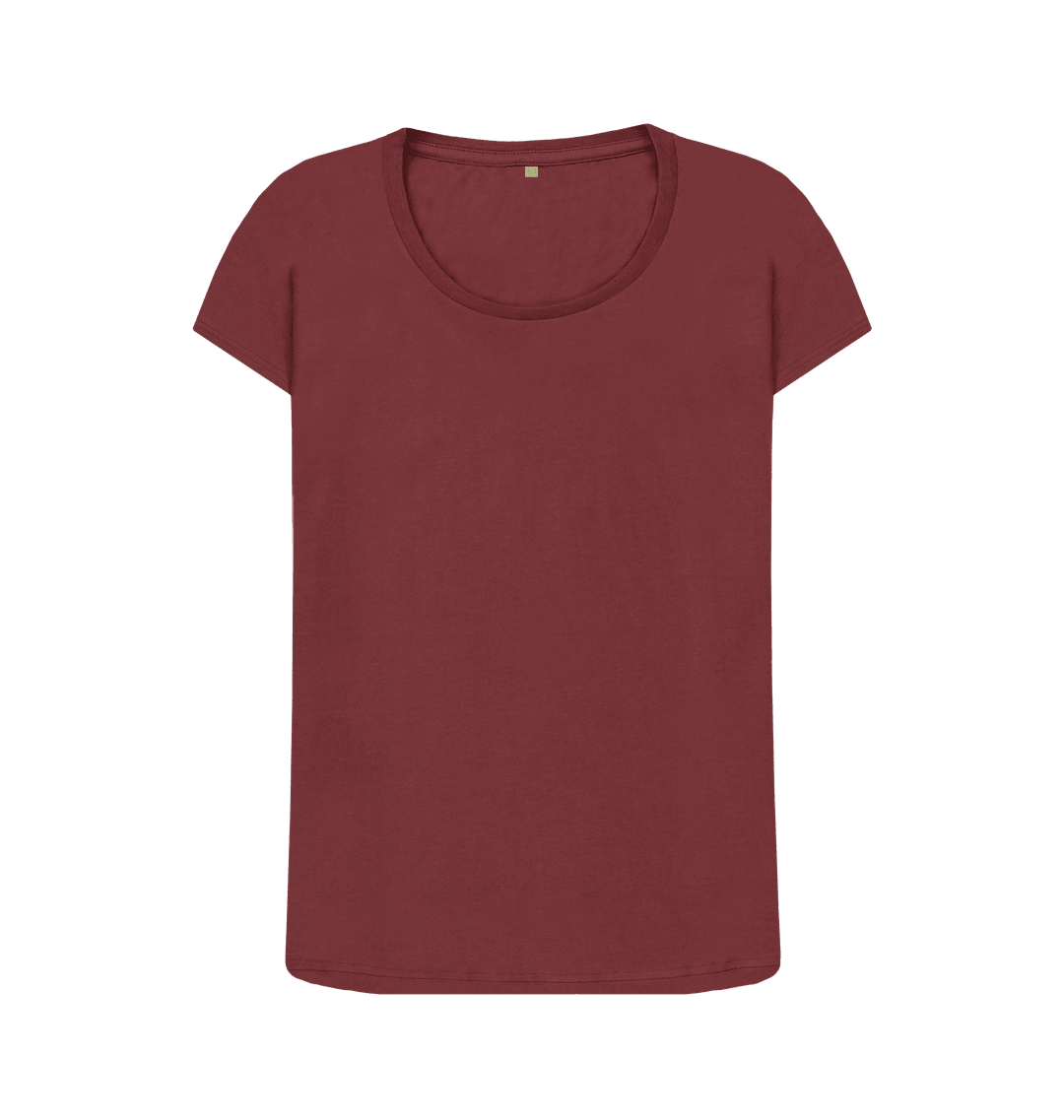 Women's Scoop Neck Organic T-Shirts - Loom & Sprout