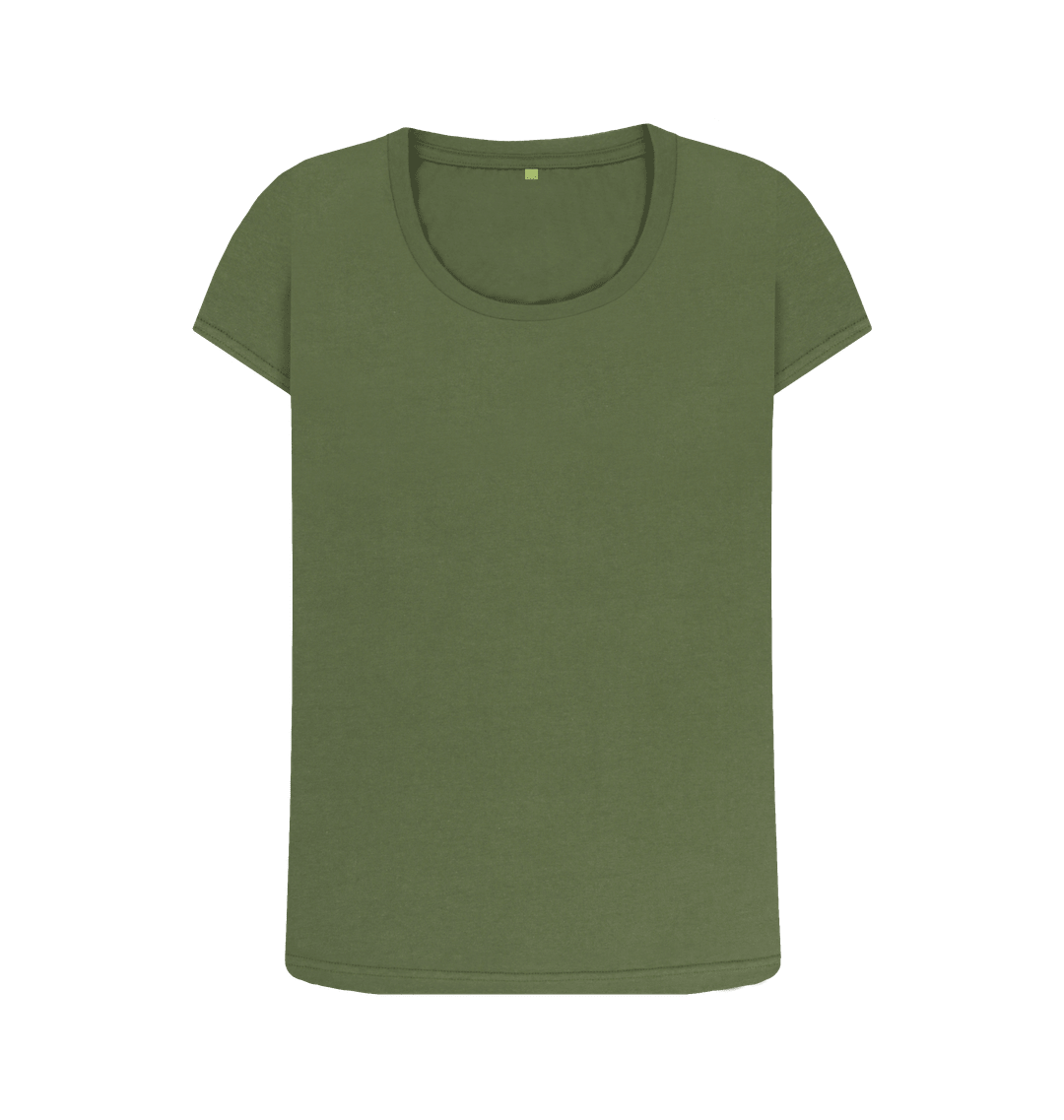 Women's Scoop Neck Organic T-Shirts - Loom & Sprout