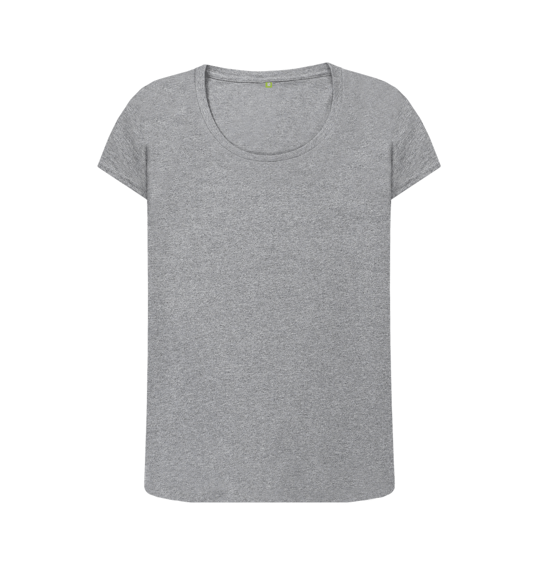 Women's Scoop Neck Organic T-Shirts - Loom & Sprout