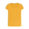 Women's Scoop Neck Organic T-Shirts - Mustard