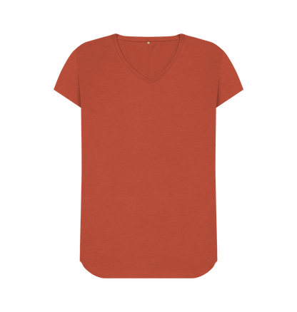 Women's V Neck Organic T-Shirts - Loom & Sprout