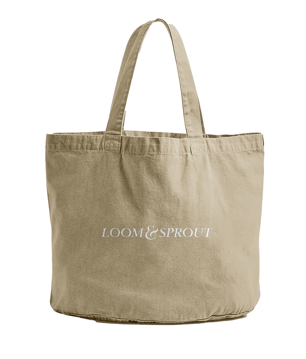 Women's Vintage Wash Canvas Tote | LOOM & SPROUT - Loom & Sprout