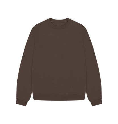Chocolate Women's Oversized Fit Organic Jumpers