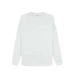 White Women's Crewneck Organic Jumpers